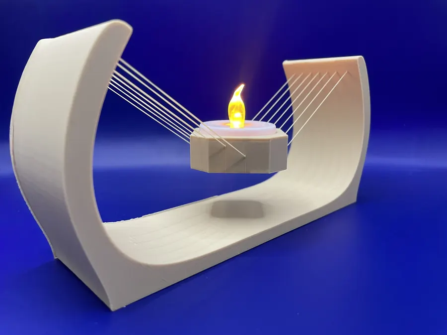 Mise en scène de Bougie suspendue