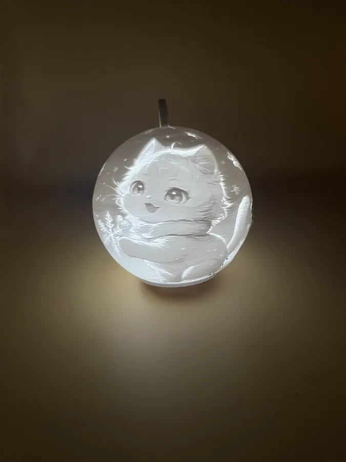 Mise en scène de Boule lumineuse personnalisée