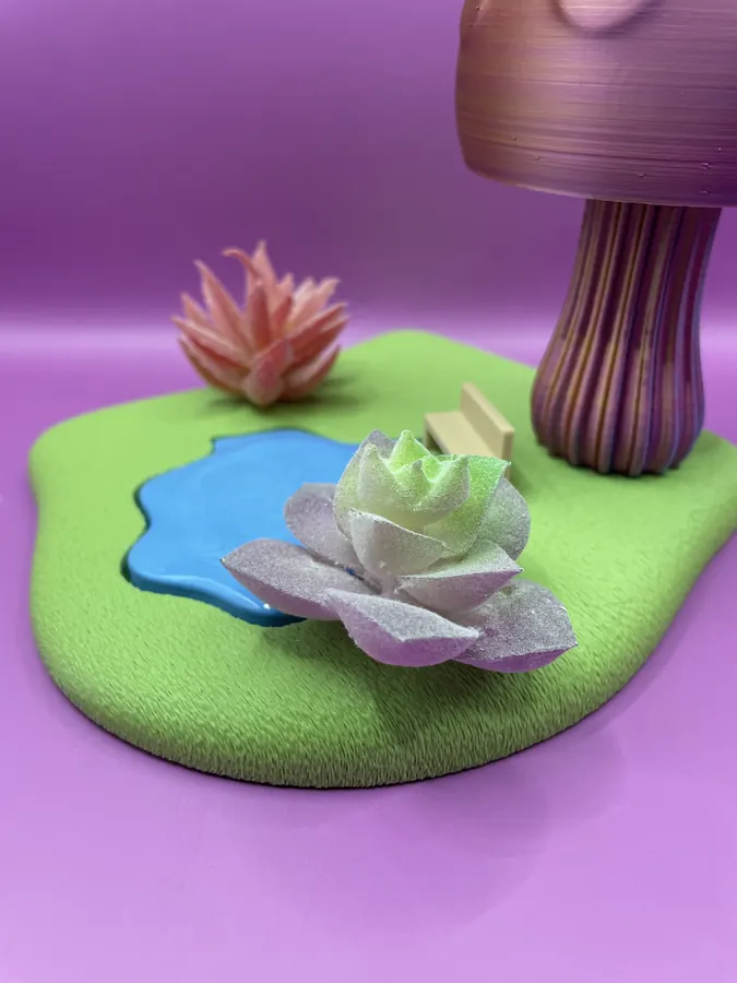 Mise en scène de Jardin enchanté lumineux