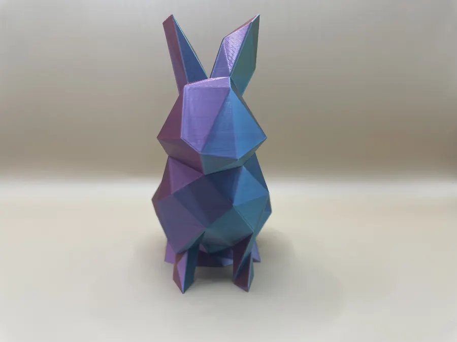 Mise en scène de Lapins low-poly