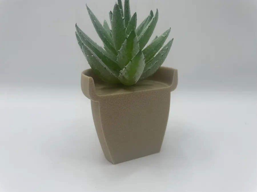Mini pots décoratifs imprimés en 3D avec succulentes, version magnétique, déco pour frigo ou intérieur.