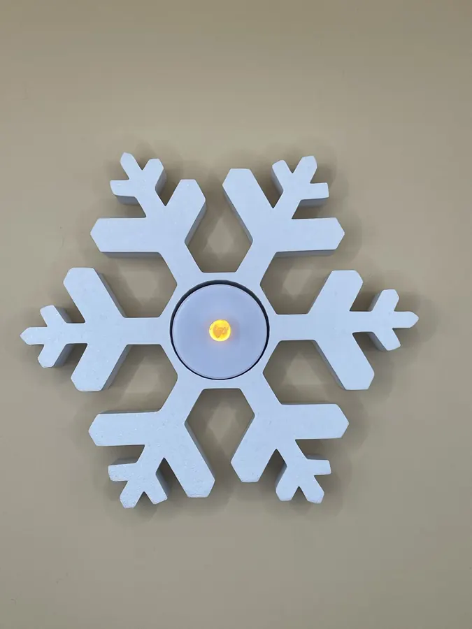 Mise en scène de Flocon lumineux