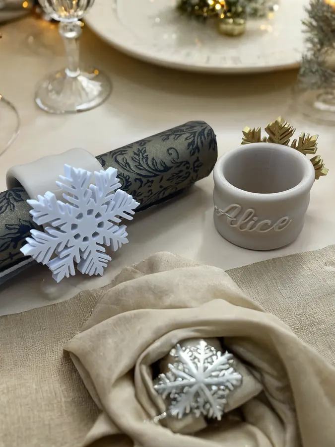 Ronds de serviette personnalisables