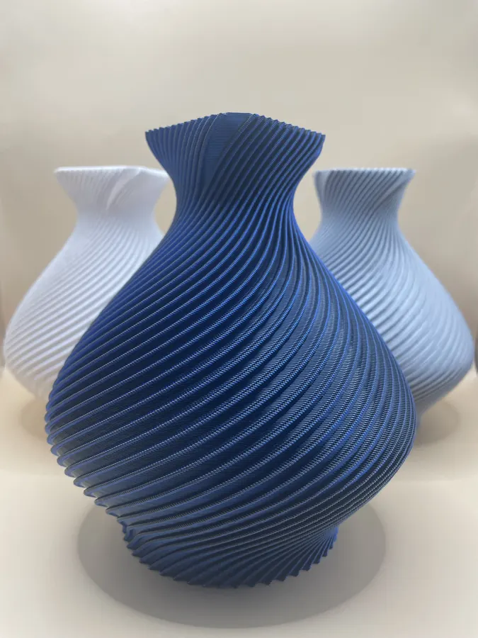 Mise en scène de Vase spirale élégant